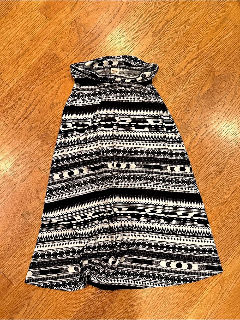 Mossimo Supply Co. Women's Geometric maxi skirt Black & White Size Large